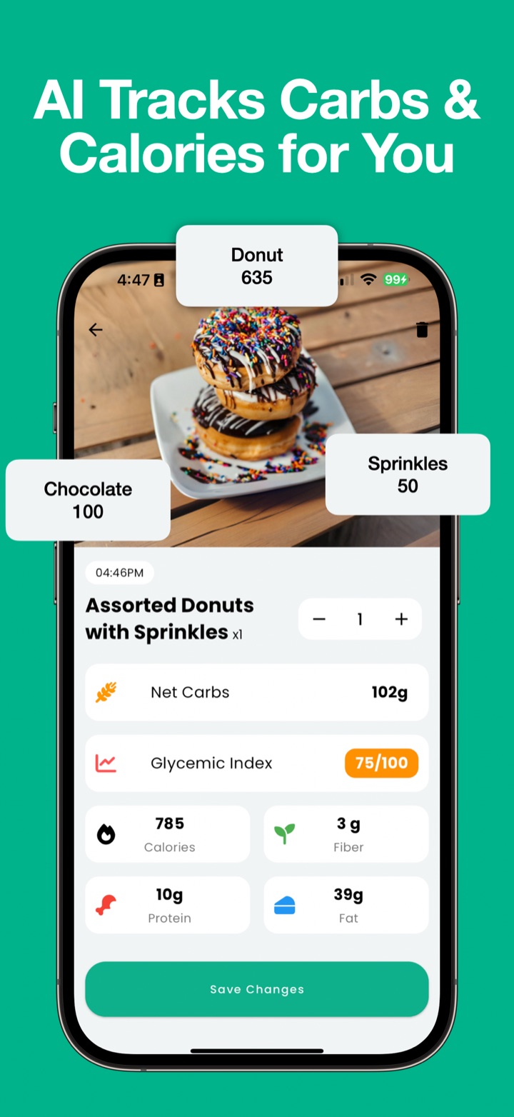AI tracks carbs and calories from a photo automatically